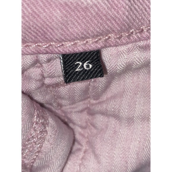 SEVEN FOR ALL MANKIND Jeans Womens 26 Pink High Waist High Rise Cropped Straight - Picture 11 of 14